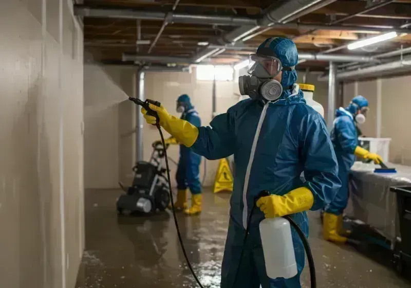 Basement Sanitization and Antimicrobial Treatment process in Central City, IL