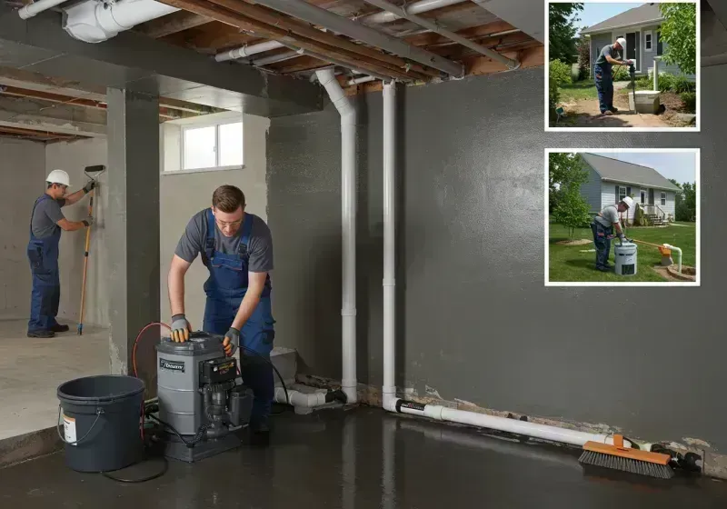 Basement Waterproofing and Flood Prevention process in Central City, IL